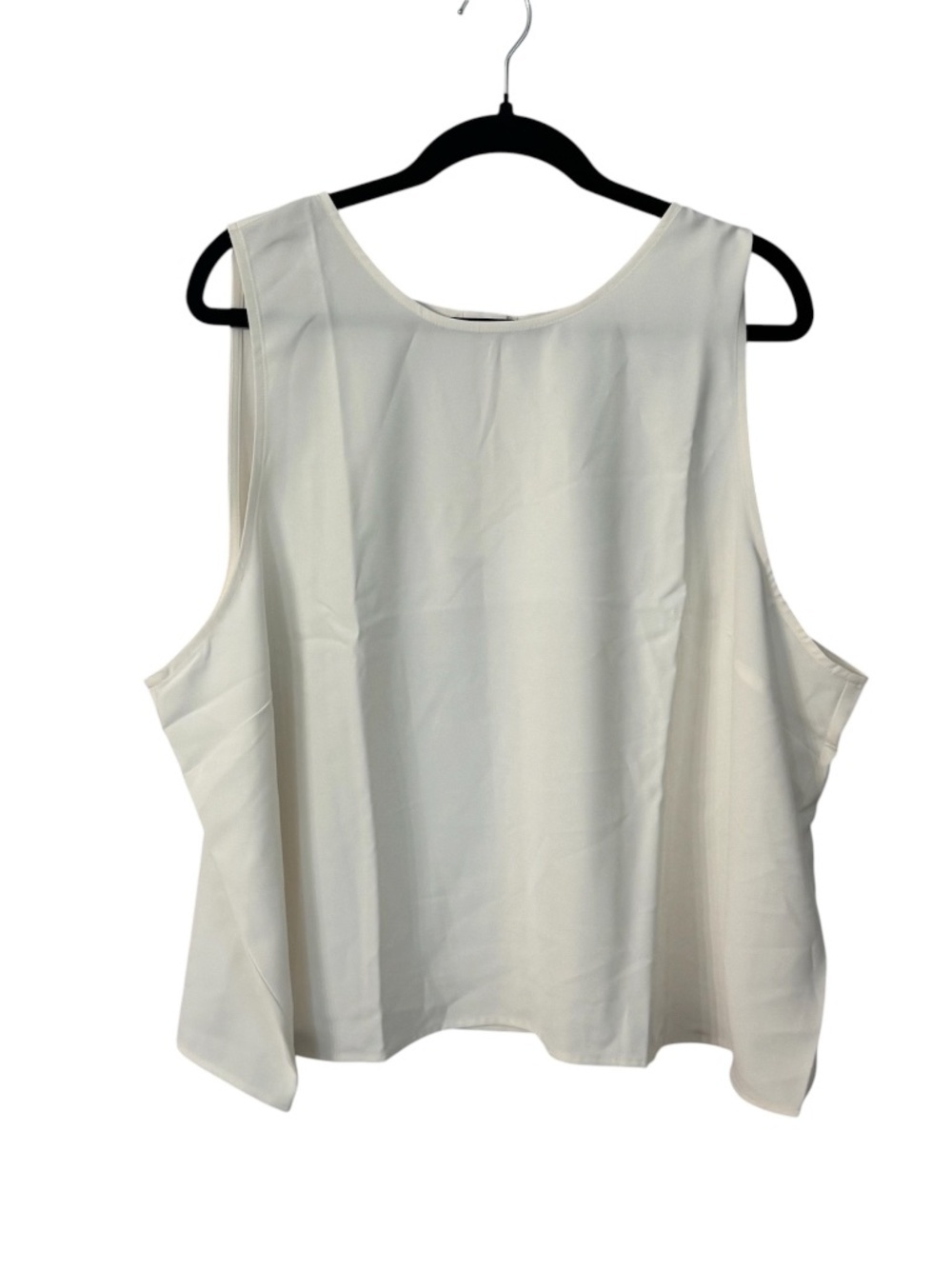 J.Crew Women's Rounded Neck Button Back Sleeveless Top in Marine Salt Sz 3X NWT
